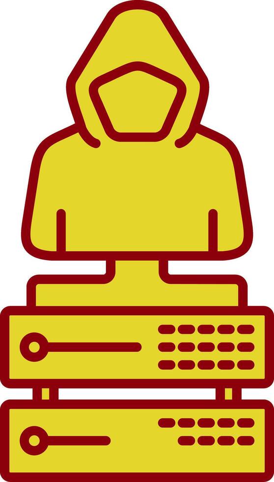 Data Line Two Color Icon vector