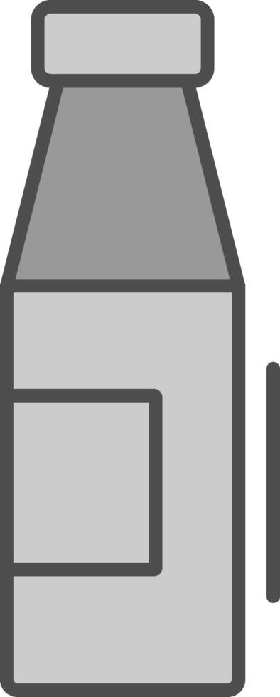 Milk Bottle Fillay Icon vector