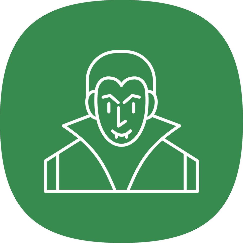 Evil Line Curve Icon vector