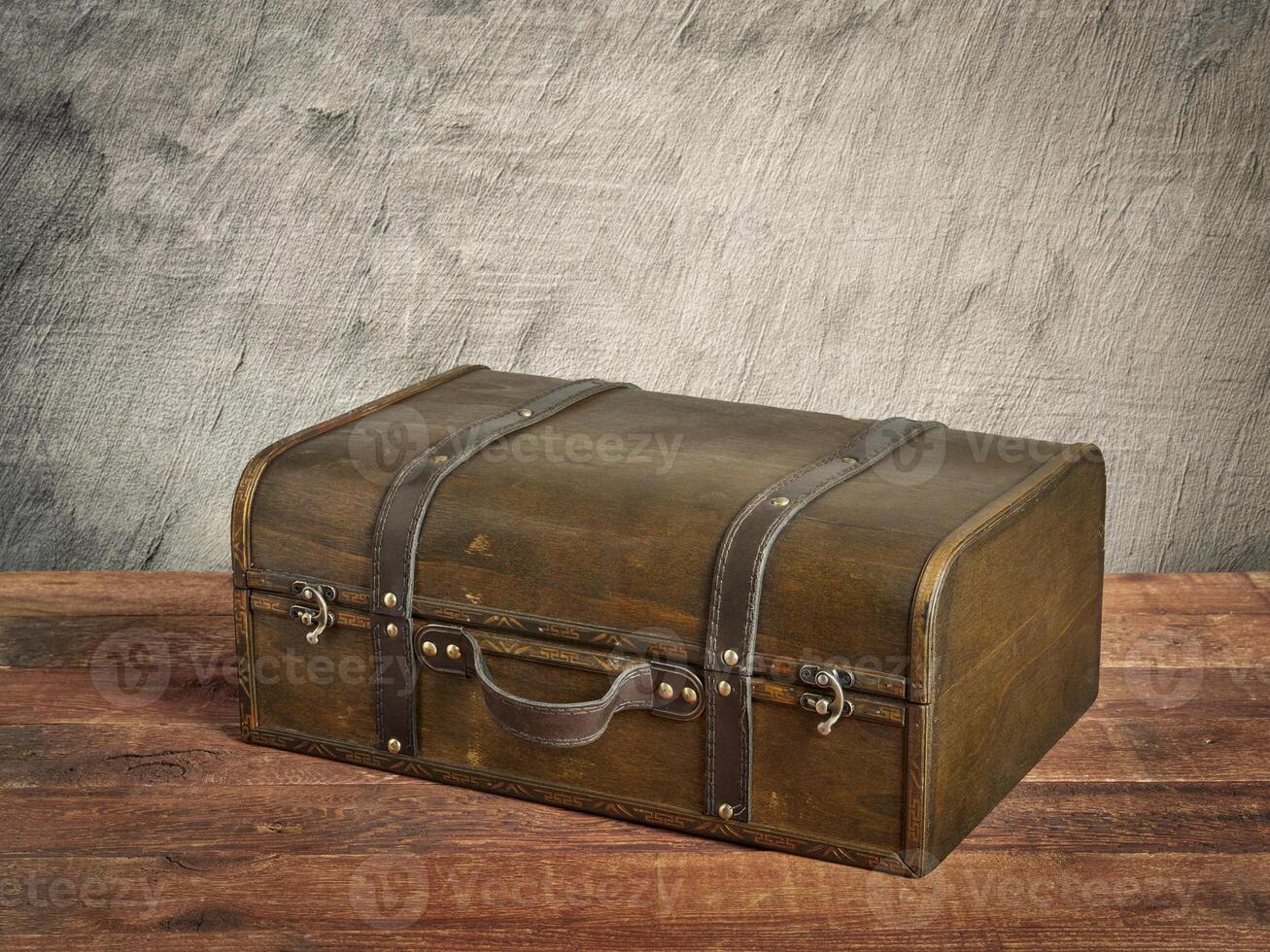 retro suitcase or storage box photo