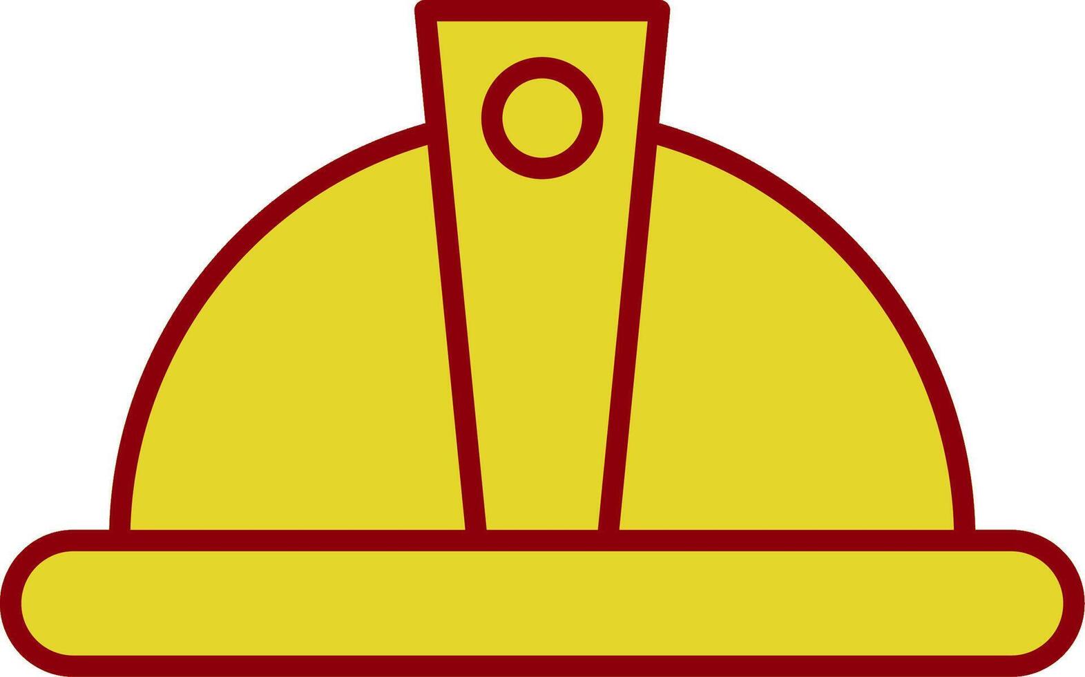 Helmet Line Circle Icon vector