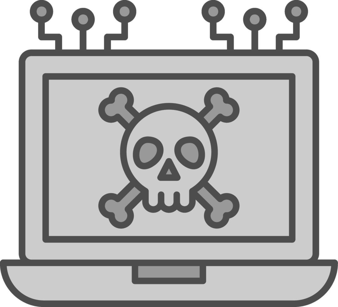 Dead Fillay Icon vector