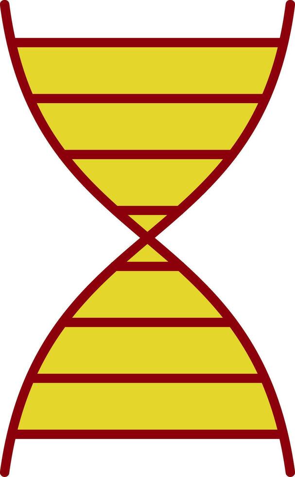 DNA Line Two Color Icon vector