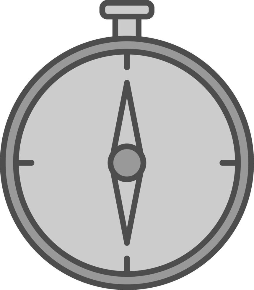Brújula relleno icono vector