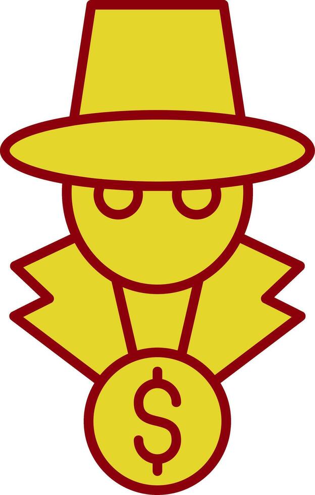 Fraud Line Two Color Icon vector