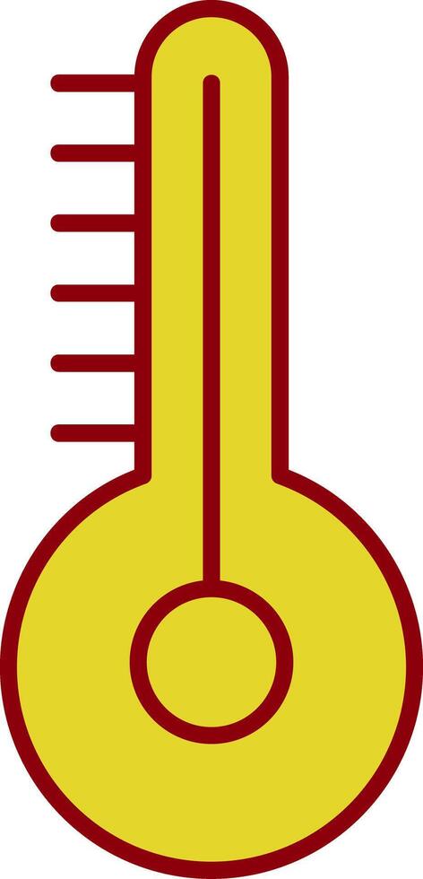 Temperature Line Two Color Icon vector