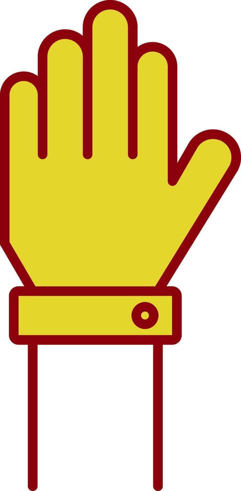 Raise Hand Line Two Color Icon vector