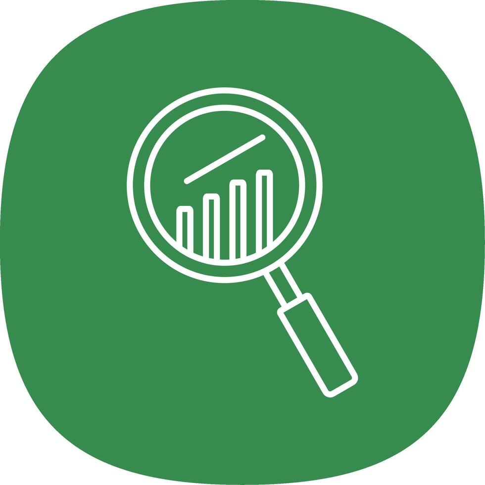 Research Line Curve Icon vector