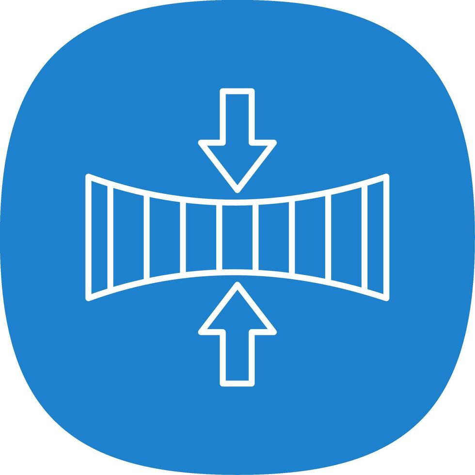 Elasticity Line Curve Icon vector