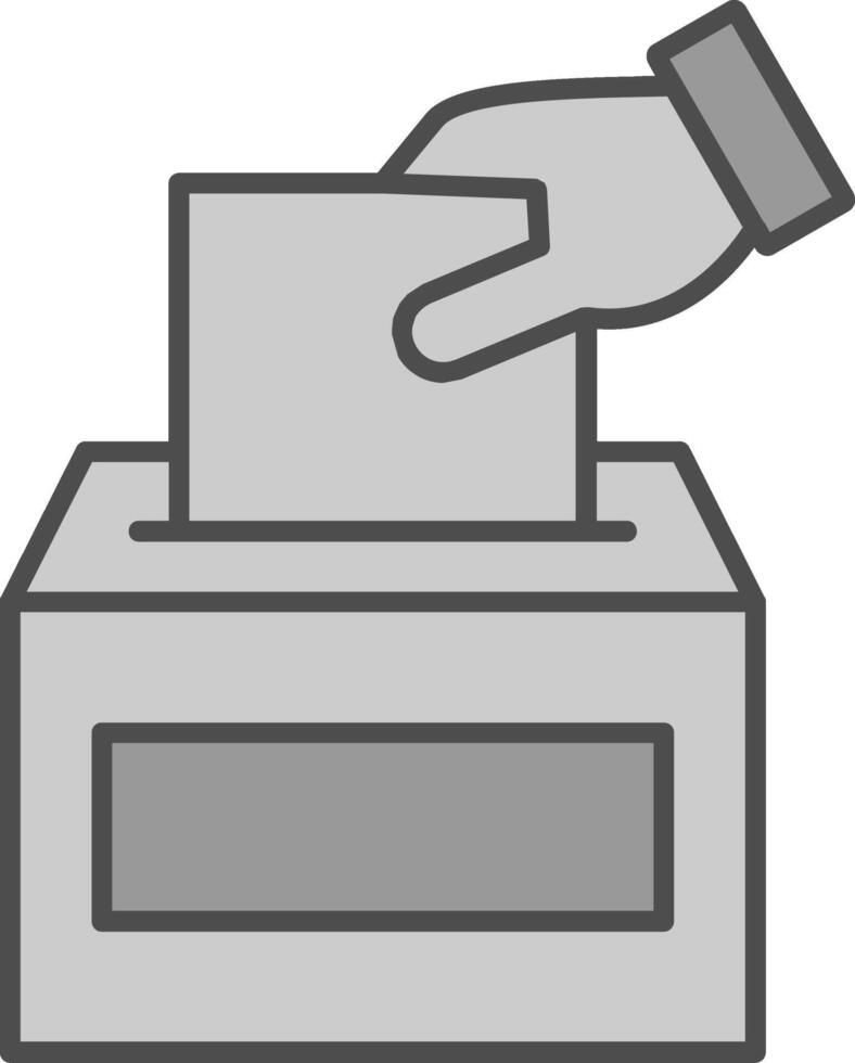 votación relleno icono vector