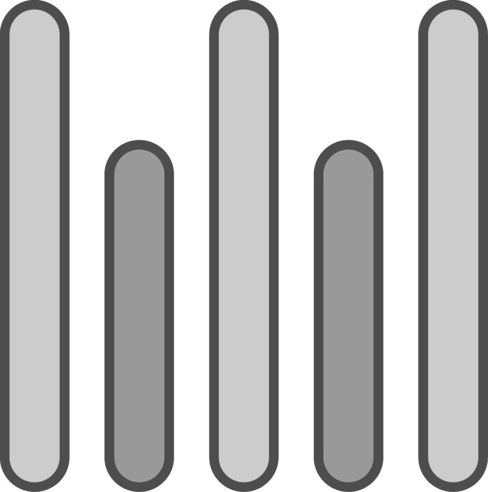 Vertical Align Bottom Fillay Icon vector