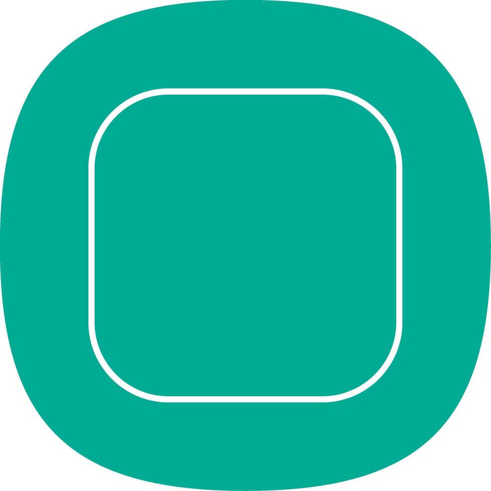 Round Corner Line Curve Icon vector