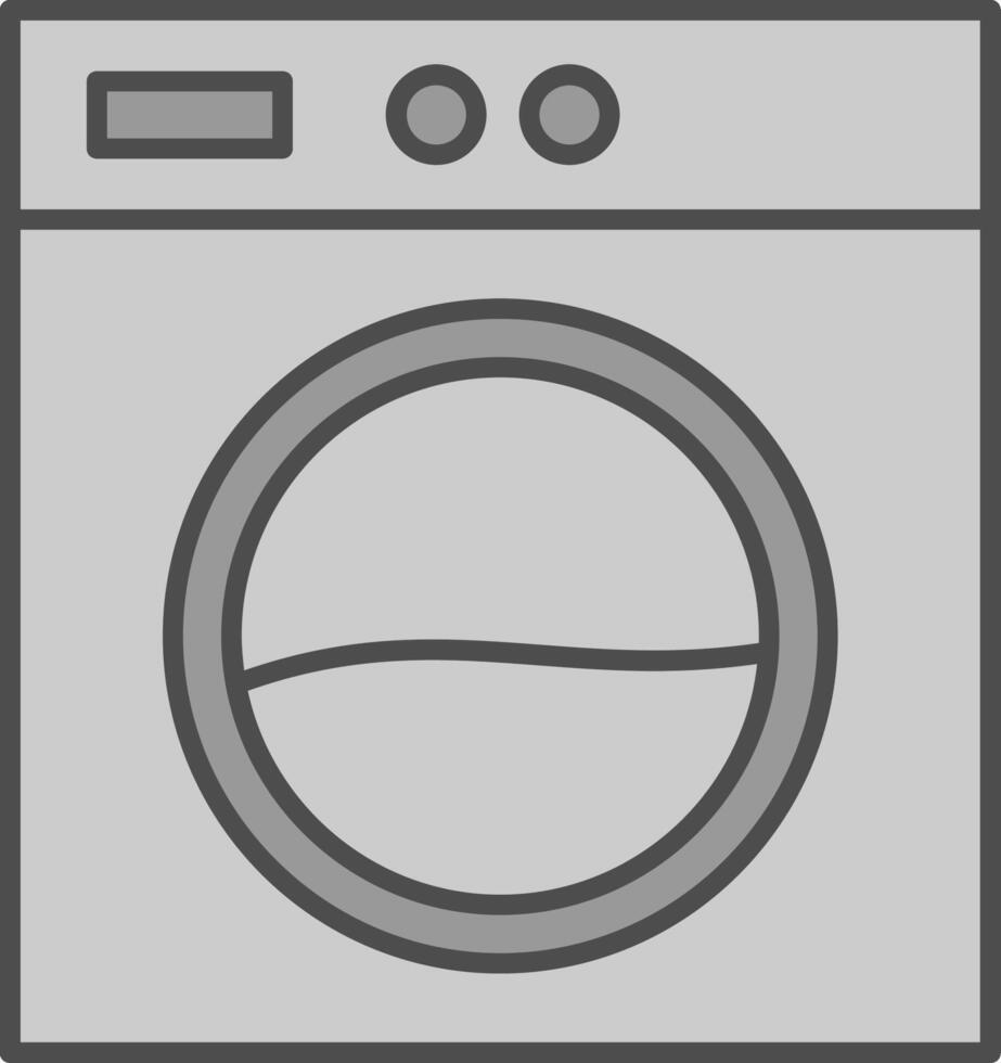 Laundry Machine Fillay Icon vector