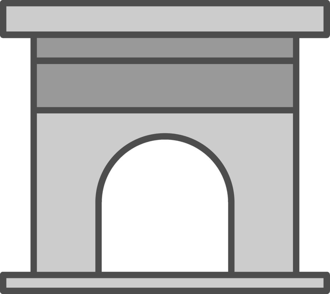 Fireplace Fillay Icon vector