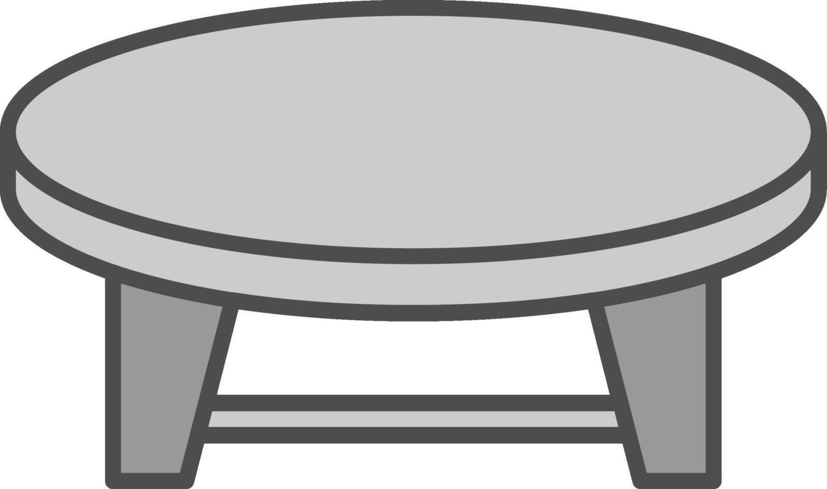 Coffee Table Fillay Icon vector