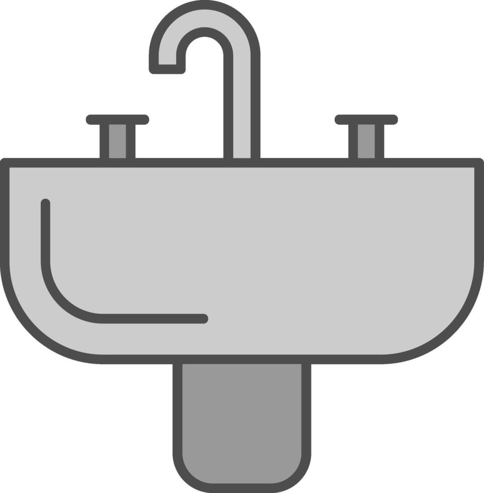 lavabo relleno icono vector