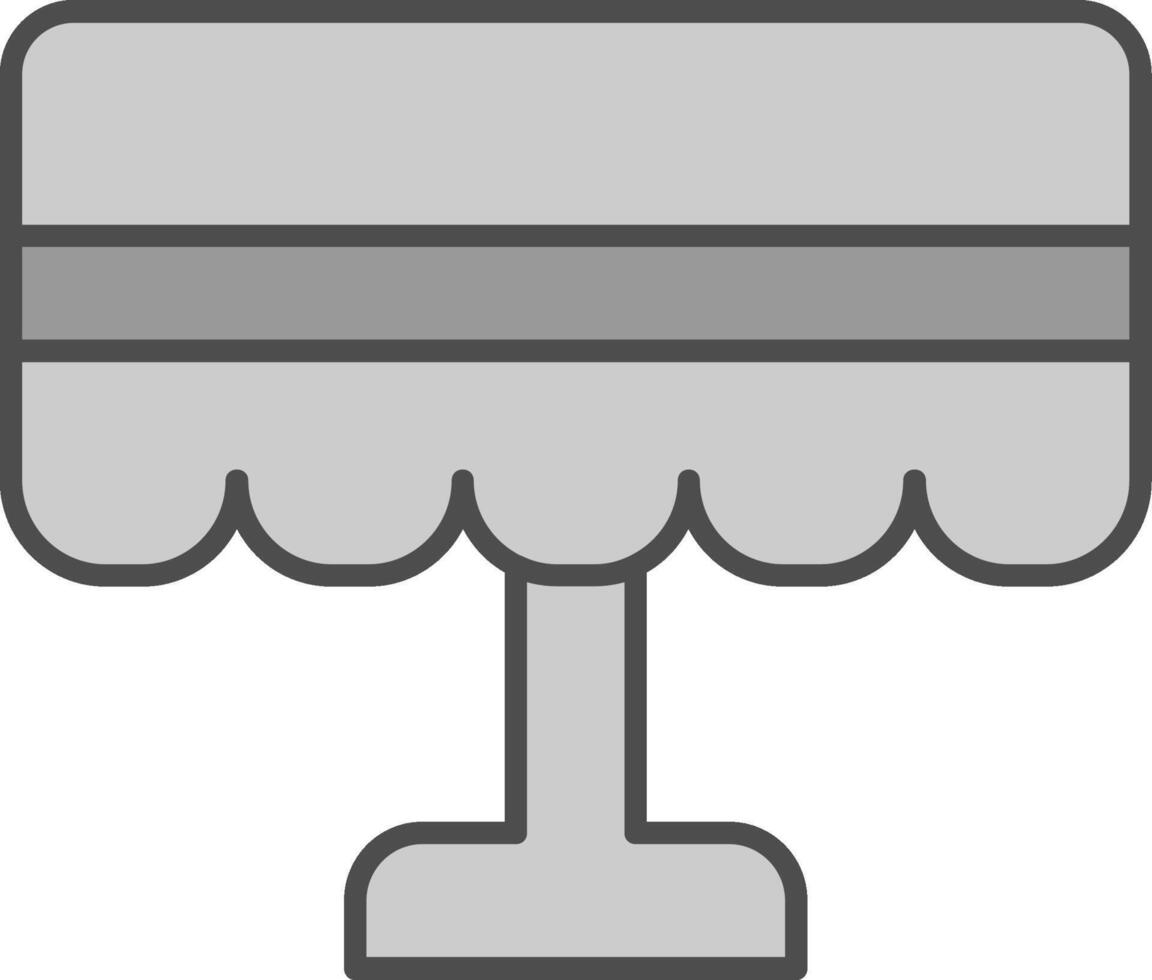 Table Cloth Fillay Icon vector