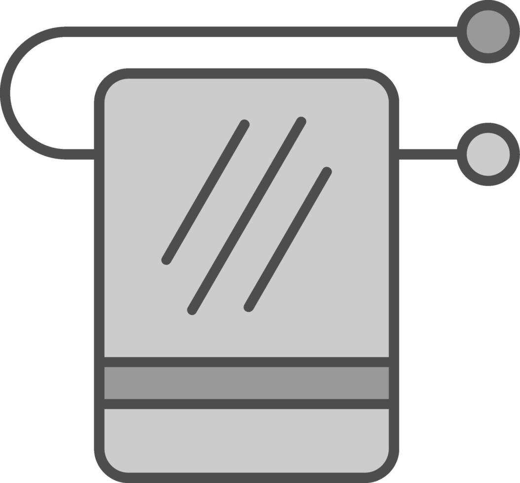 Towel Rack Fillay Icon vector