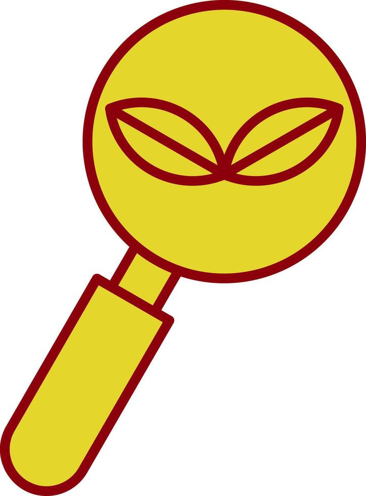 Organic Search Line Two Color Icon vector