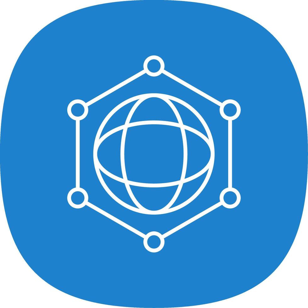 Network Line Curve Icon vector