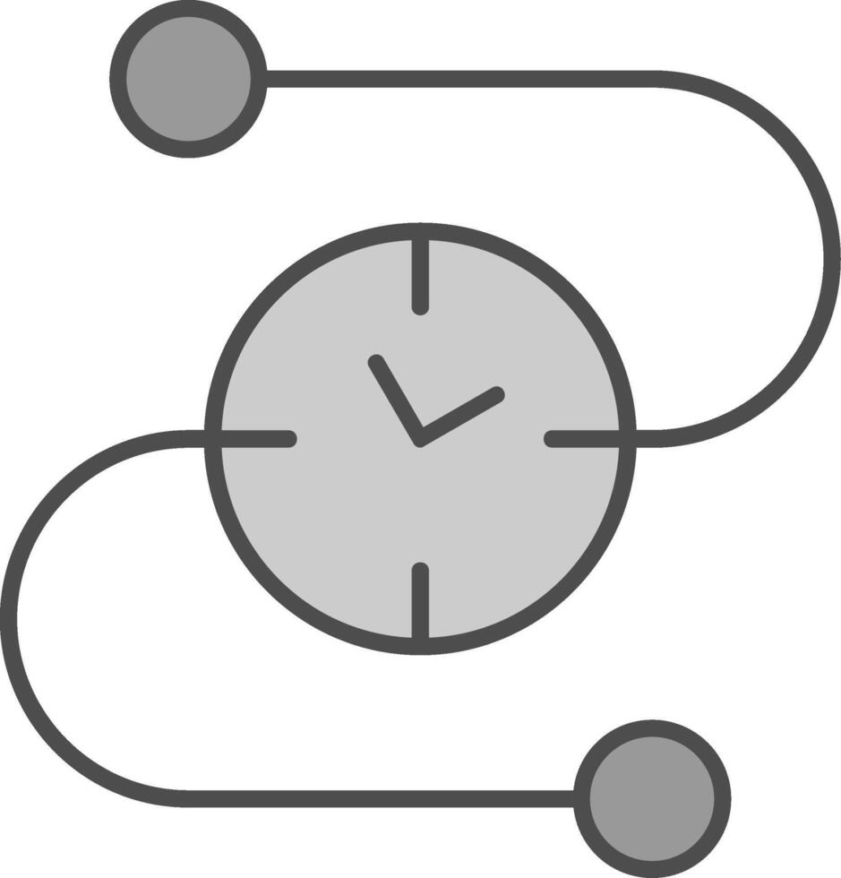 Time Line Fillay Icon vector