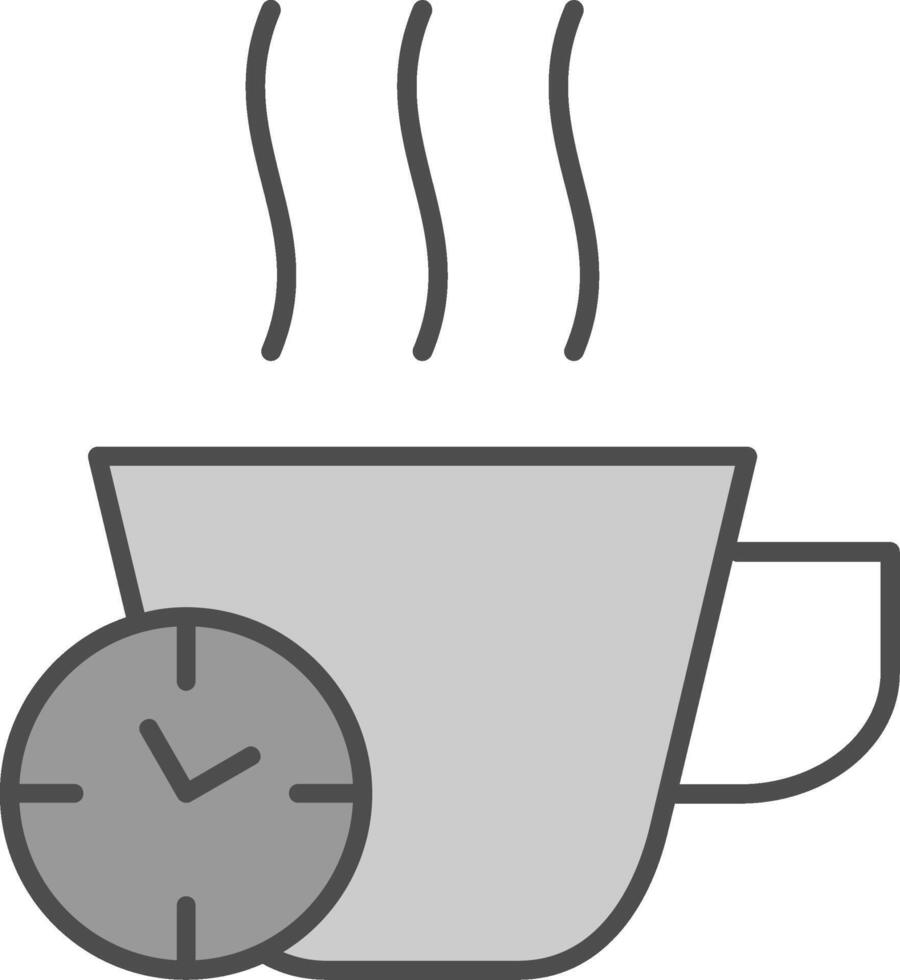 Break Time Fillay Icon vector