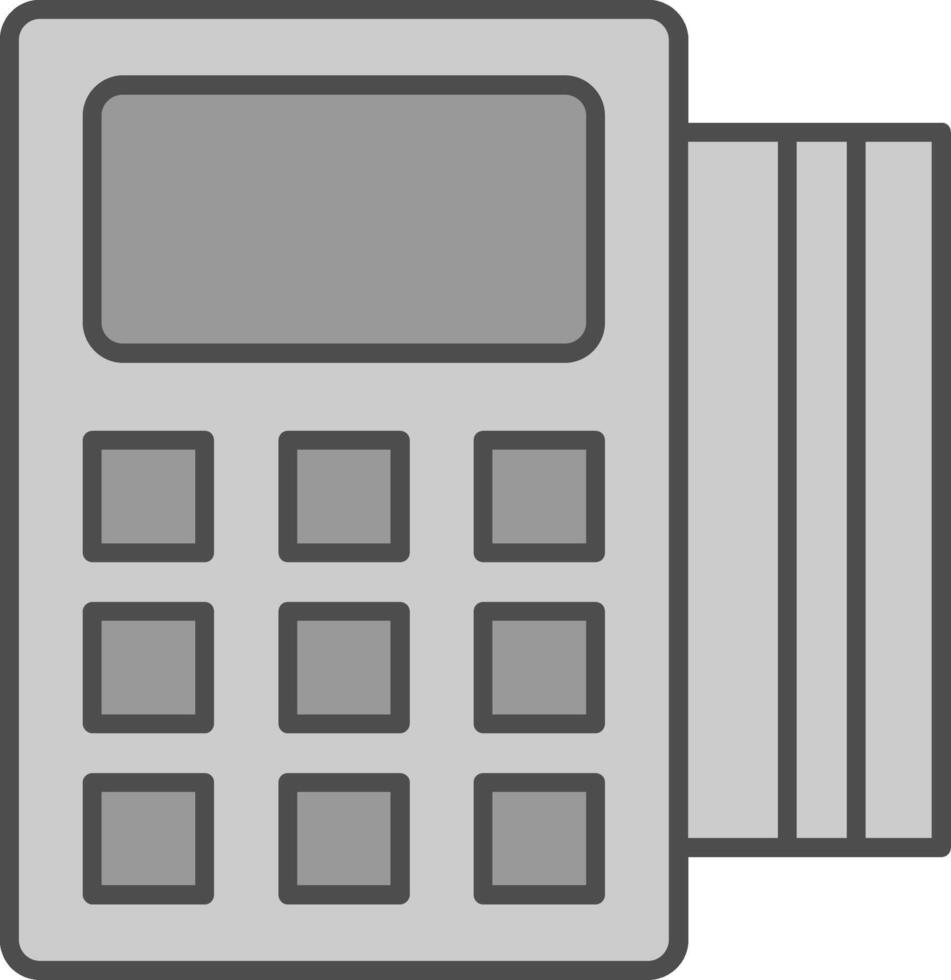 Swipe Card Fillay Icon vector
