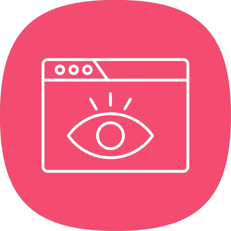 Visualization Line Curve Icon vector