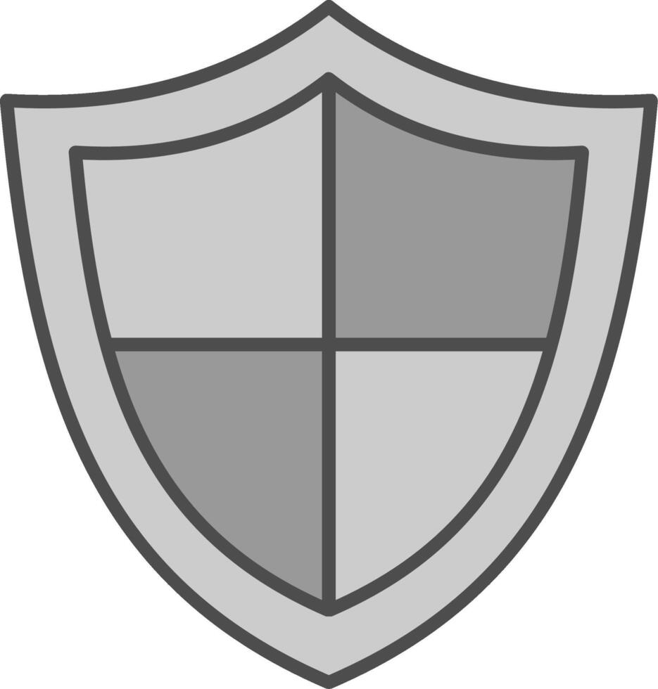 Shield Fillay Icon vector