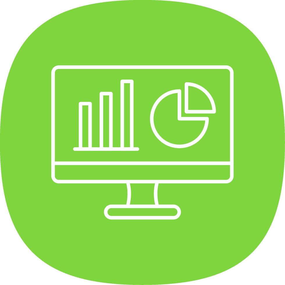 Dashboard Line Curve Icon vector