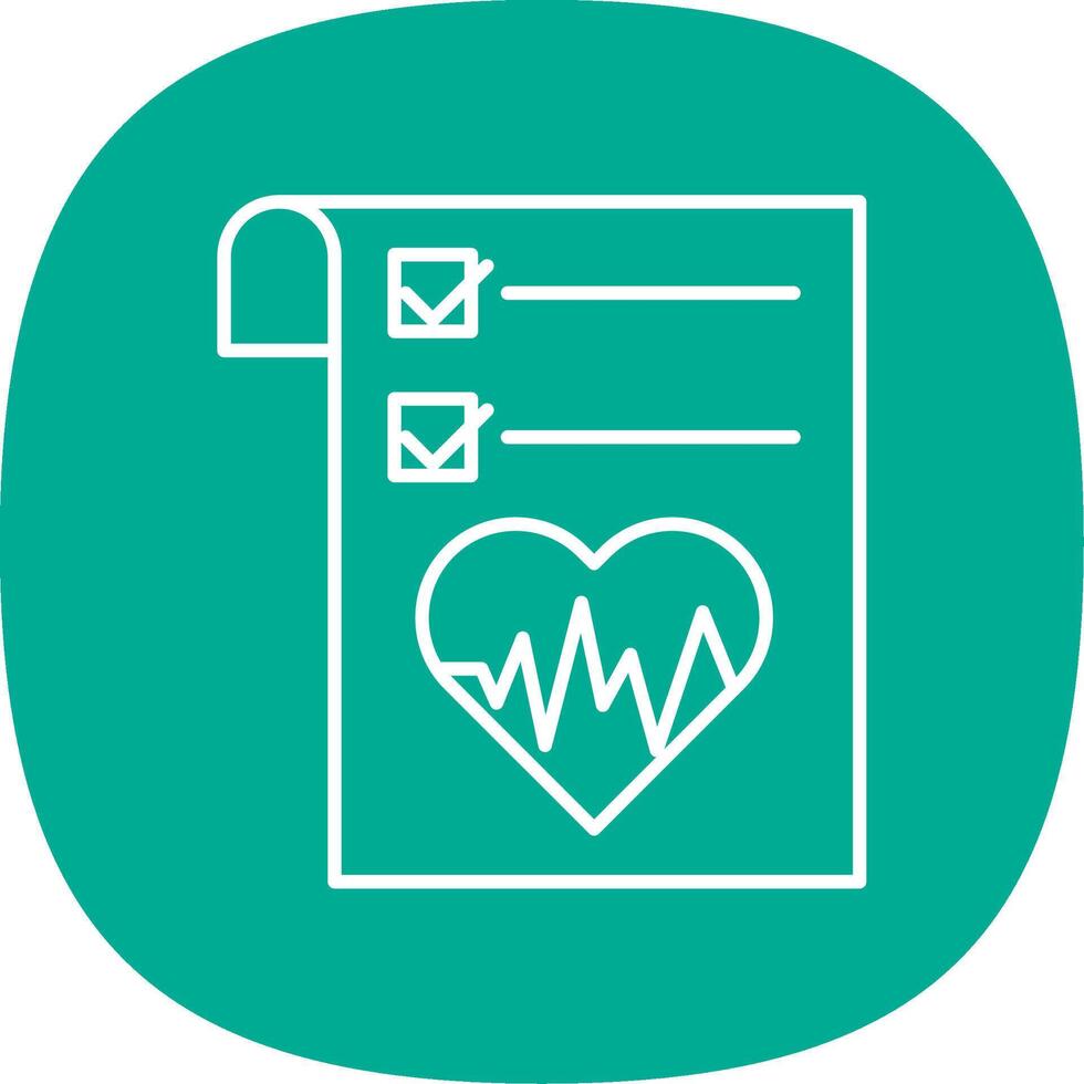 Health Graph Line Curve Icon vector