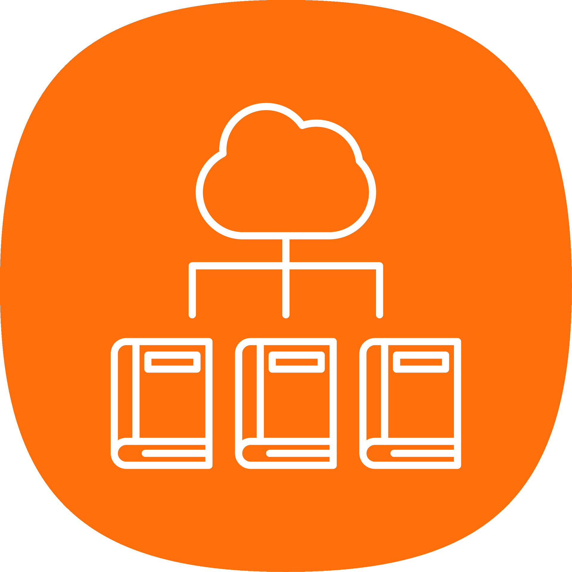 Digital Library Line Curve Icon 42779957 Vector Art at Vecteezy