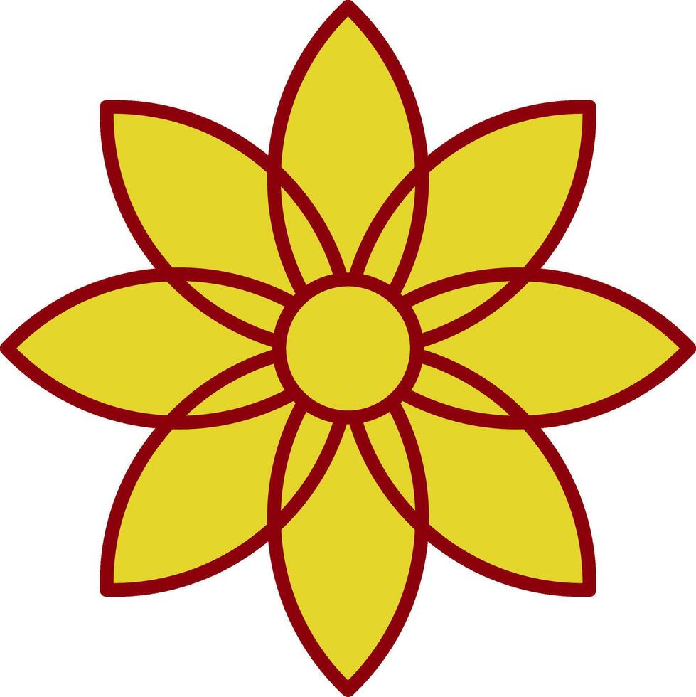 Dandelion Line Two Color Icon vector
