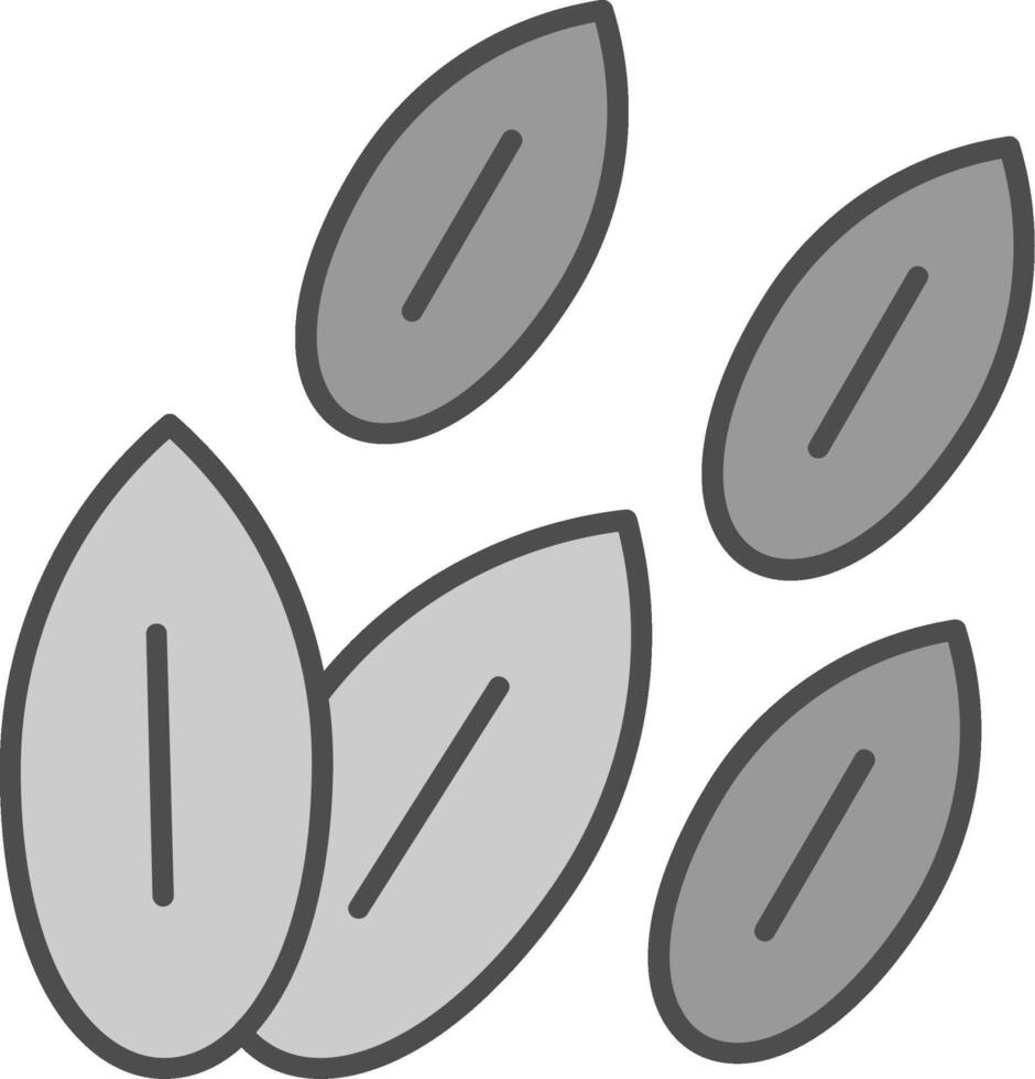 Barley Seeds Line Two Color Icon vector