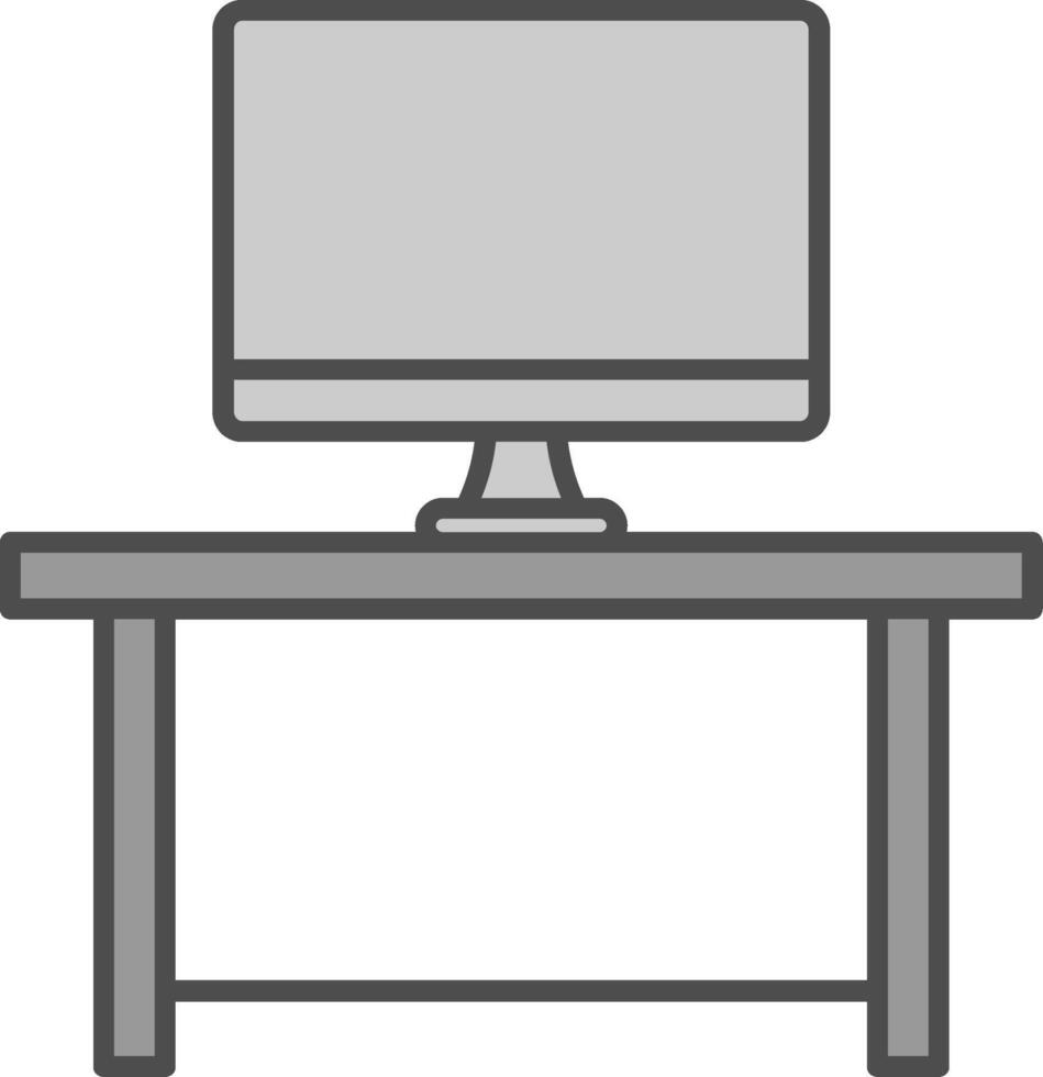 Work Space Fillay Icon vector
