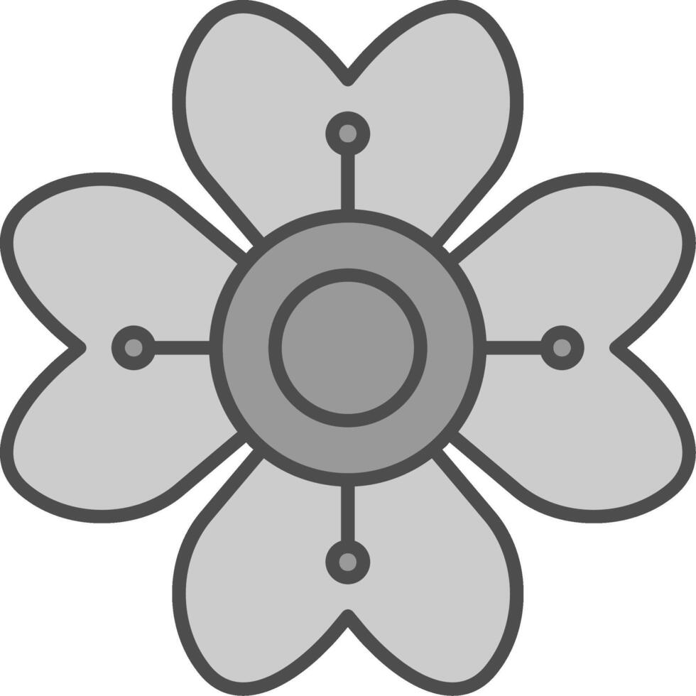 Hydrangea Fillay Icon vector