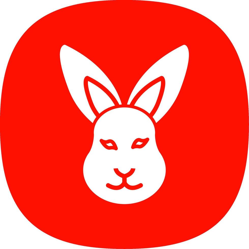 Hare Line Two Color Icon vector