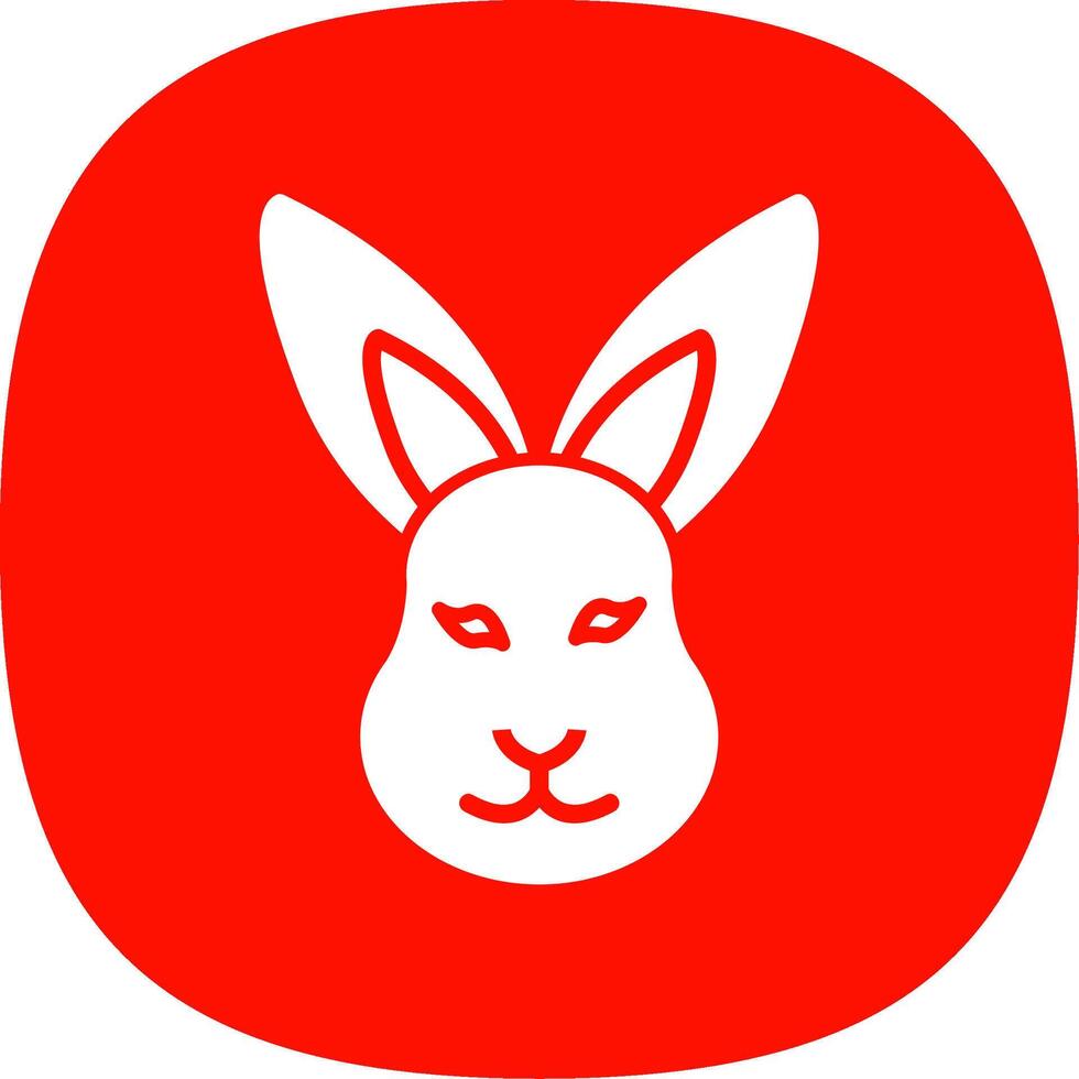 Hare Line Two Color Icon vector