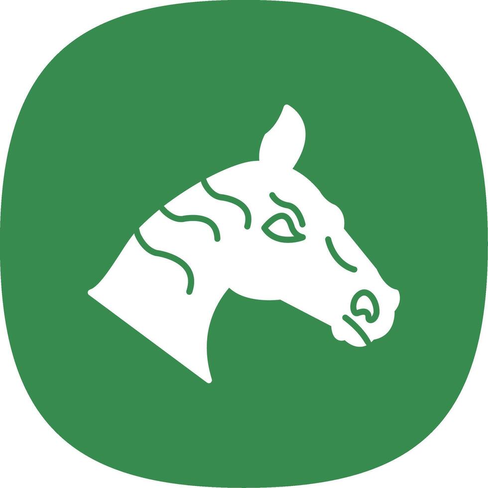 Horse Line Two Color Icon vector