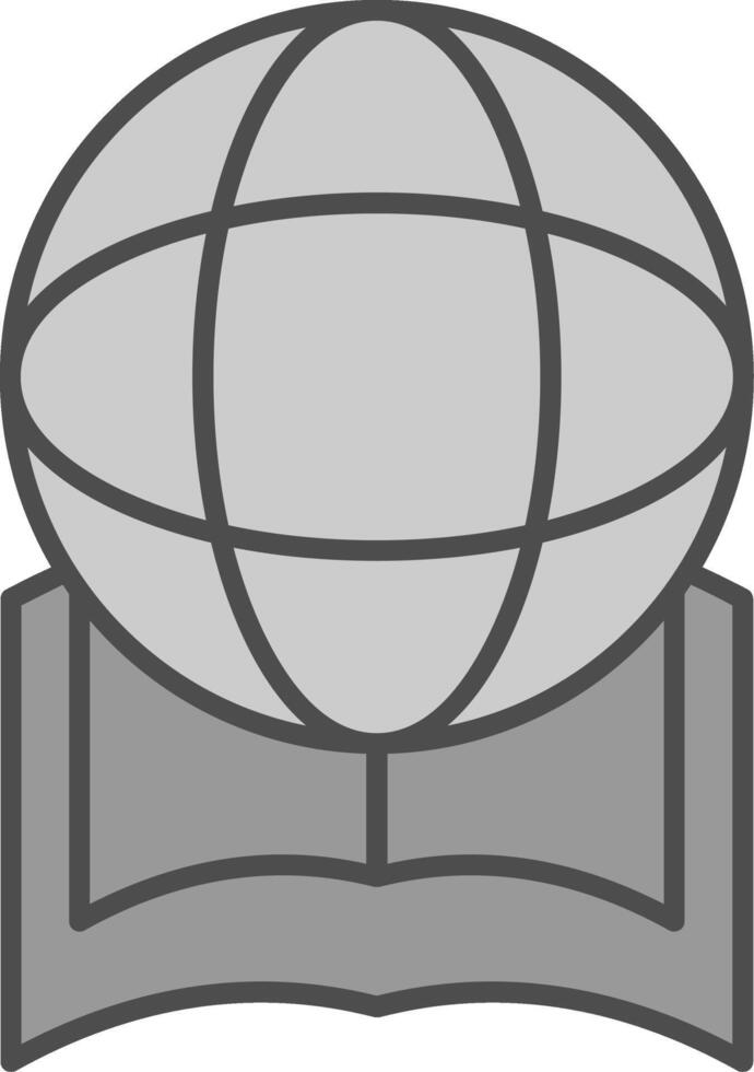 Global Education Fillay Icon vector