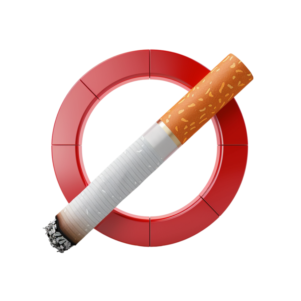 No Smoking Sign isolated on transparent background png