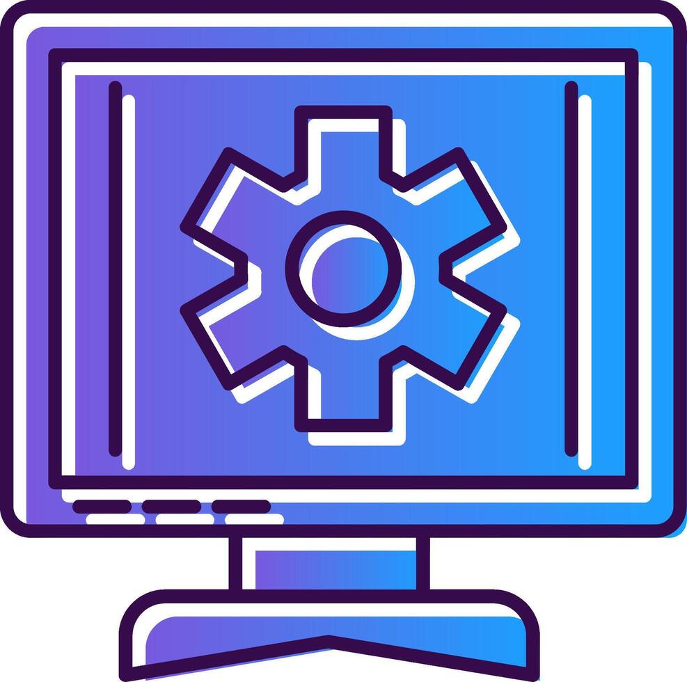 Setting Gradient Filled Icon vector