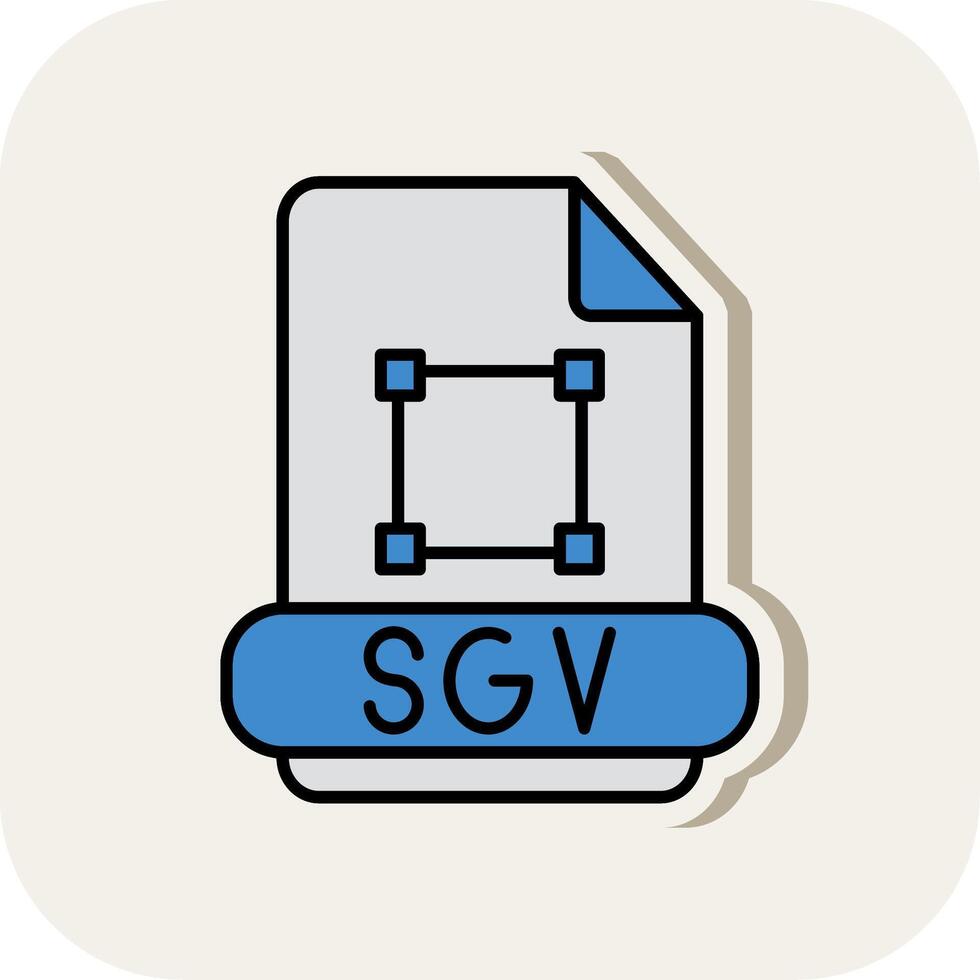 Svg Line Filled White Shadow Icon vector