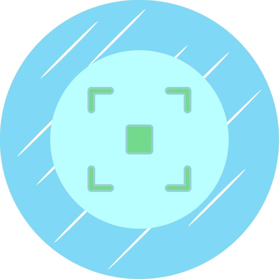 Focus Flat Blue Circle Icon vector