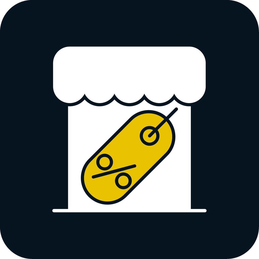 Marketplace Glyph Two Color Icon vector
