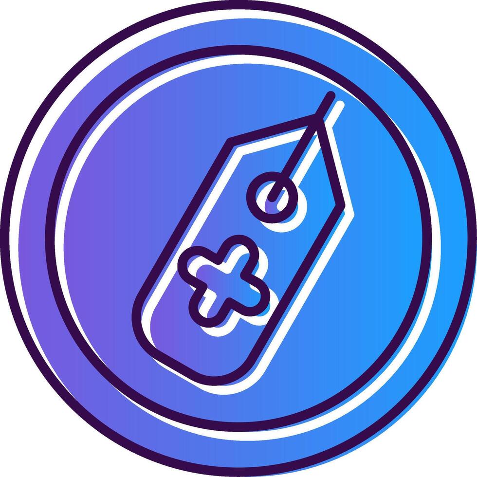 Tag Gradient Filled Icon vector