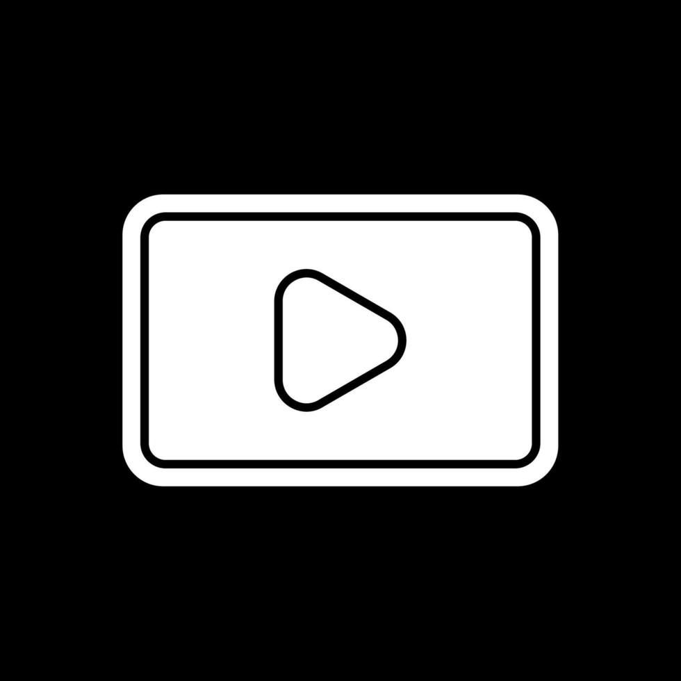 Glyph Inverted Icon vector
