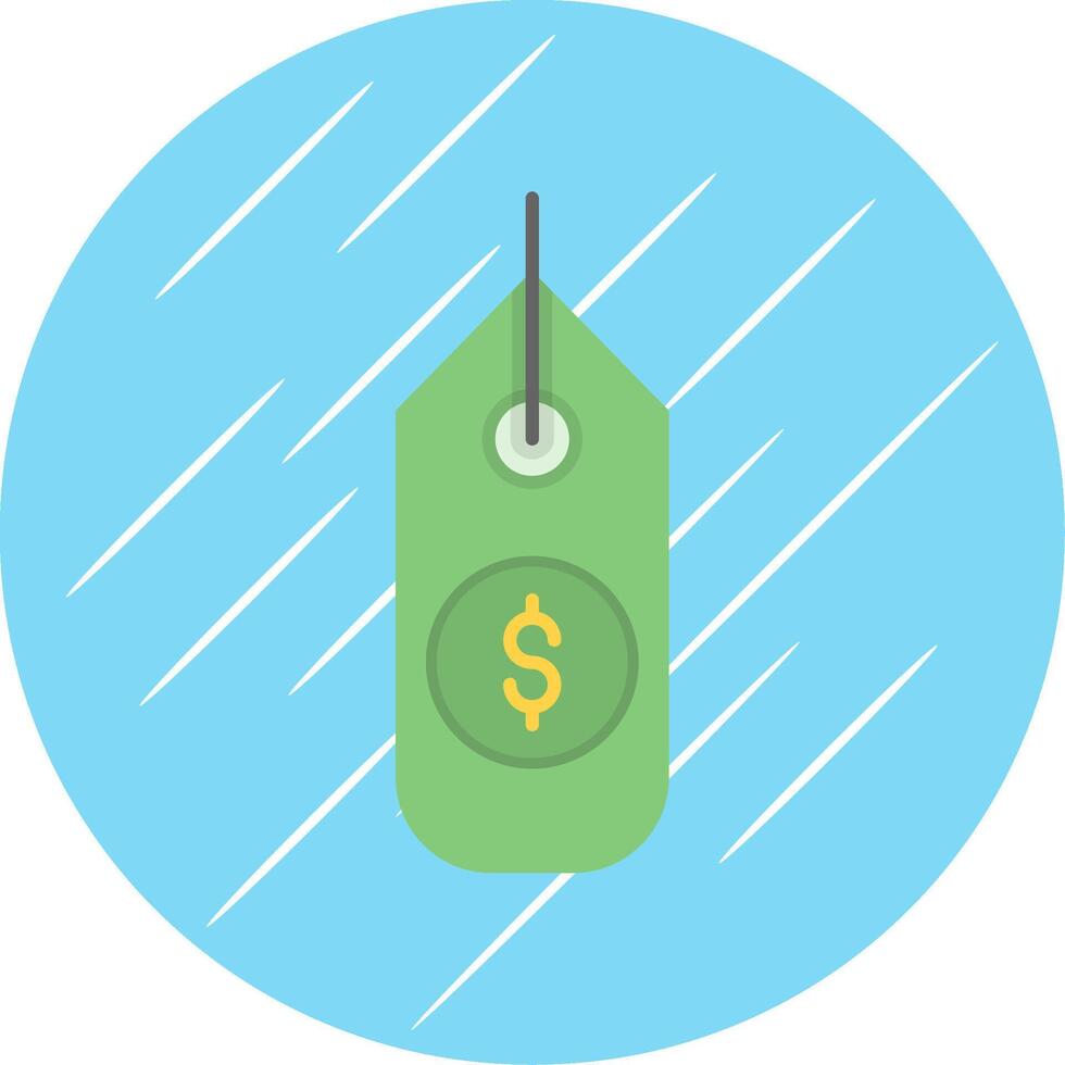 Dollar Sign Flat Blue Circle Icon vector