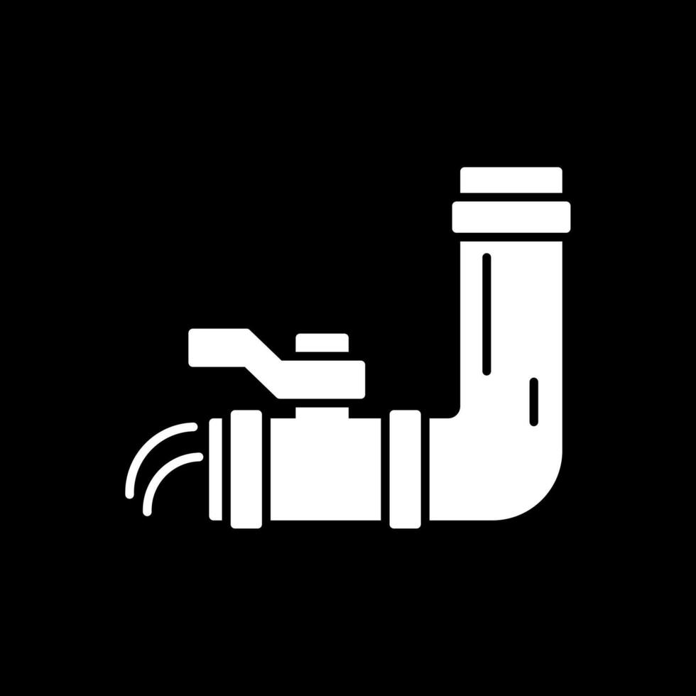 Water Supply Glyph Inverted Icon vector