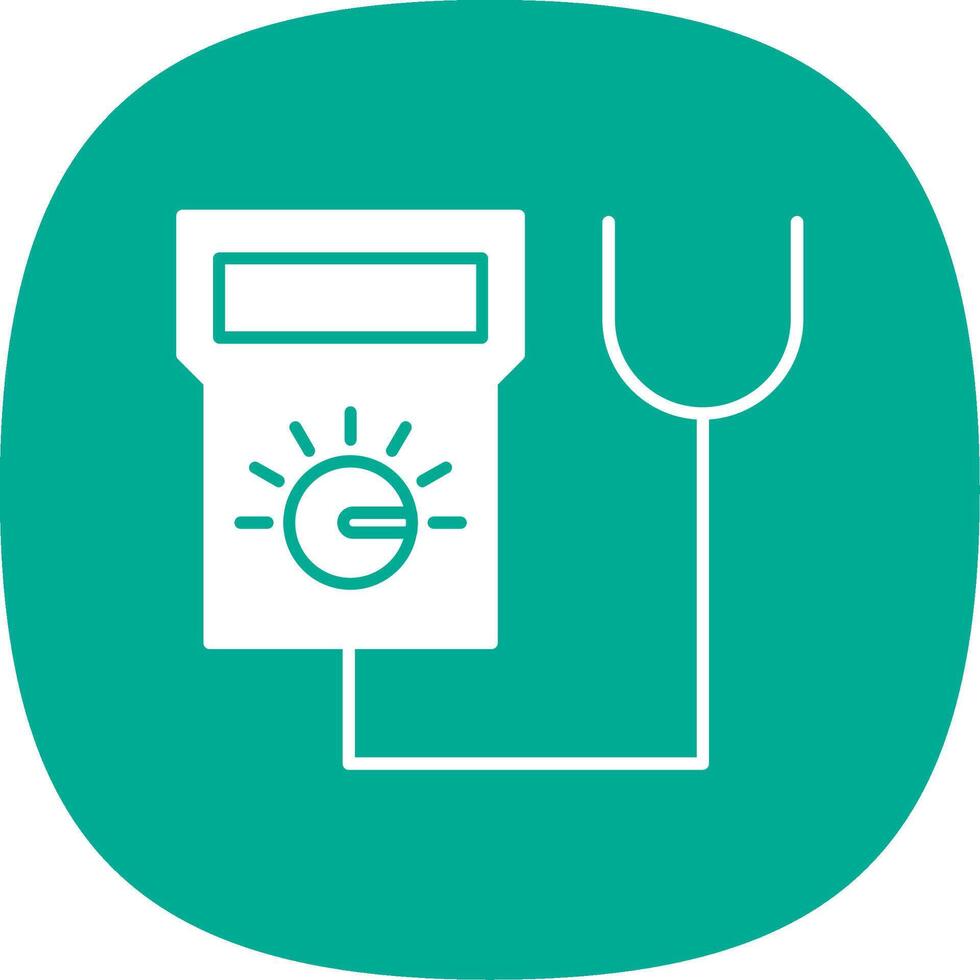 Tester Glyph Curve Icon vector